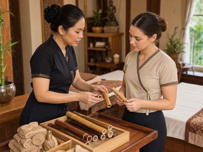 Bamboo Massage certificate course in Thailand