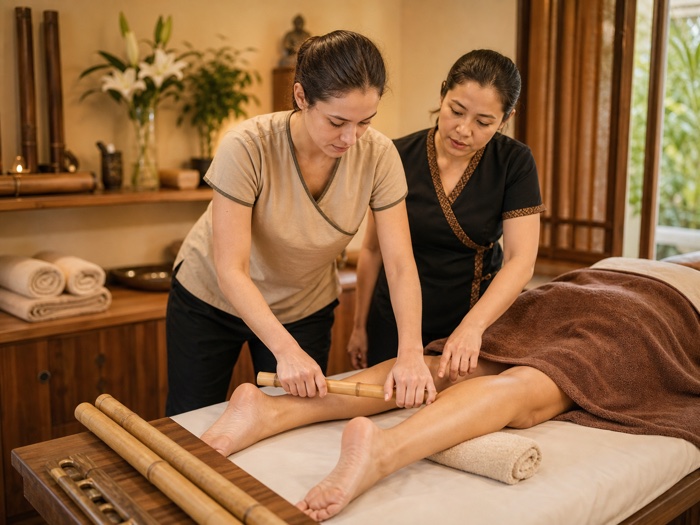 Deep Tissue Bamboo Massage technique