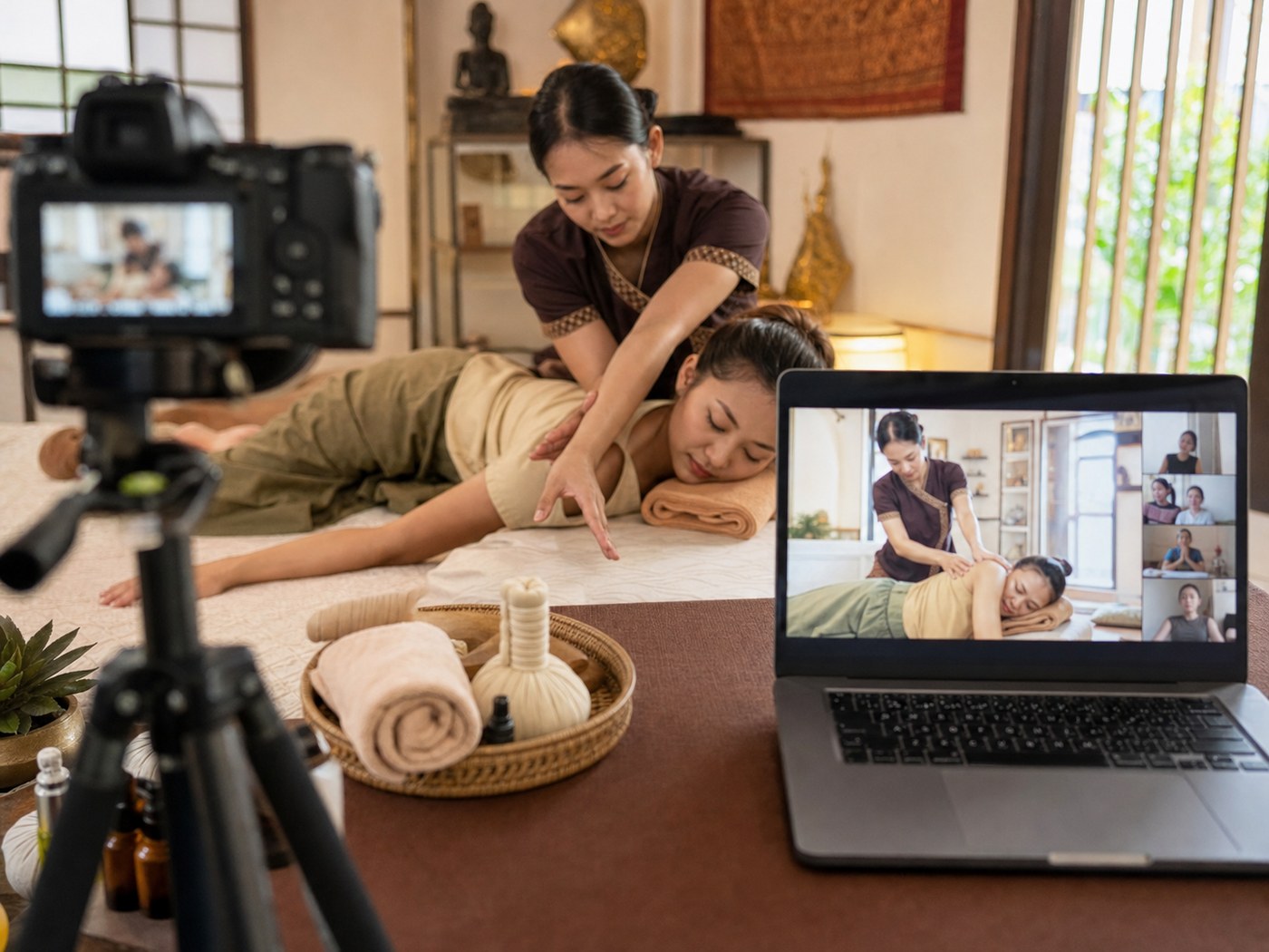 Online Course training at Nuad Thai School