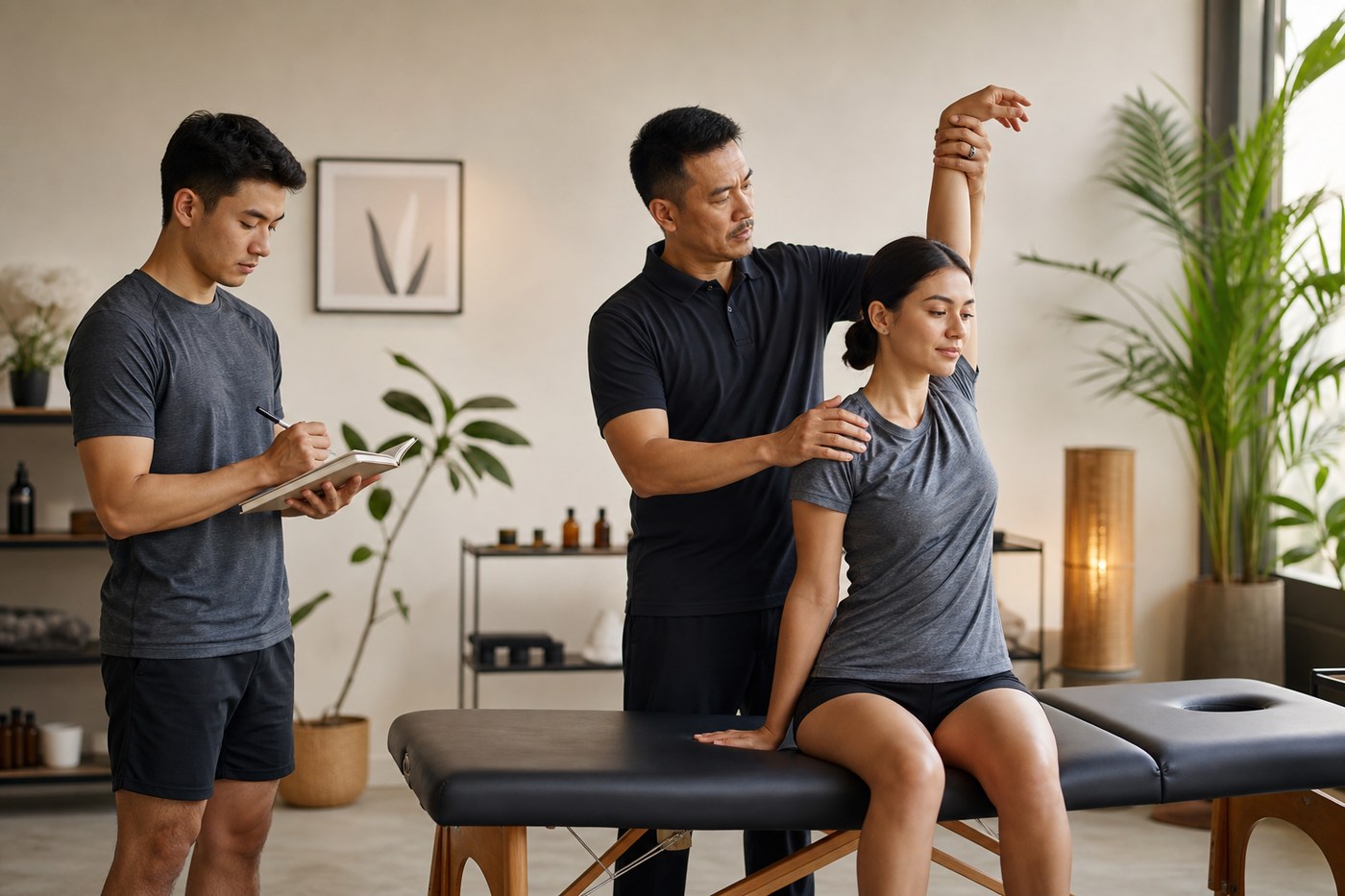 Sport Massage range of motion assessment