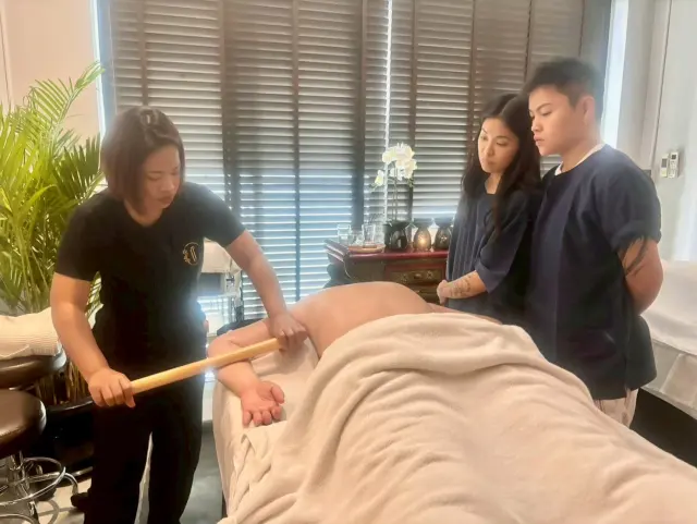 Instructor-led bamboo back work
