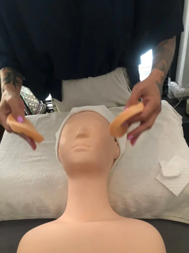 Facial pad technique