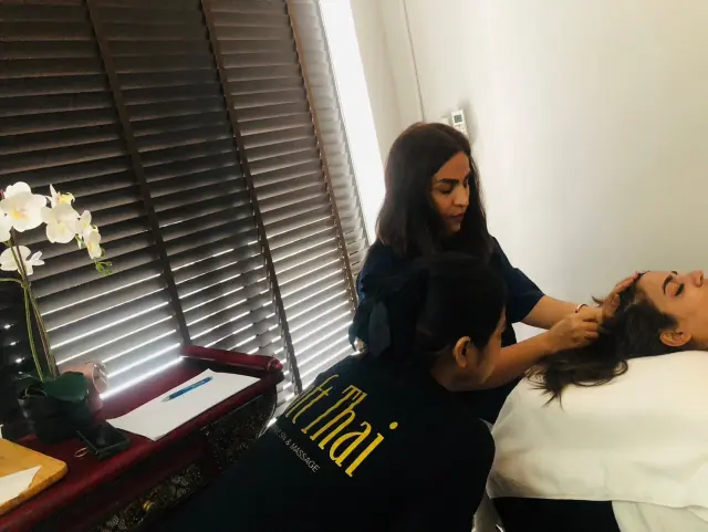 Two-person scalp practice