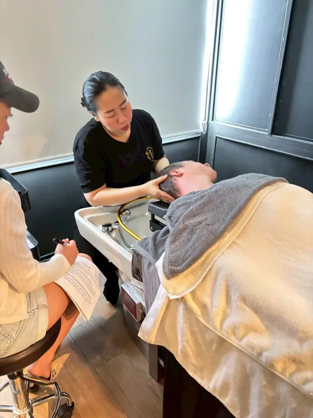 Close scalp brushing practice