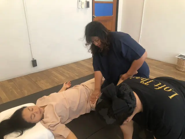 Side hip pressure correction