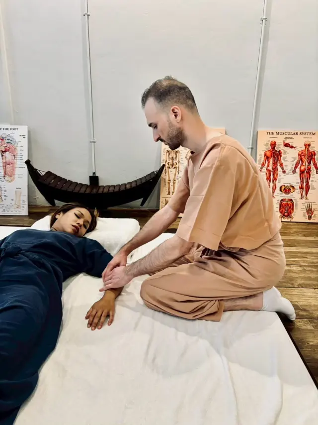 Supine foot pressure practice