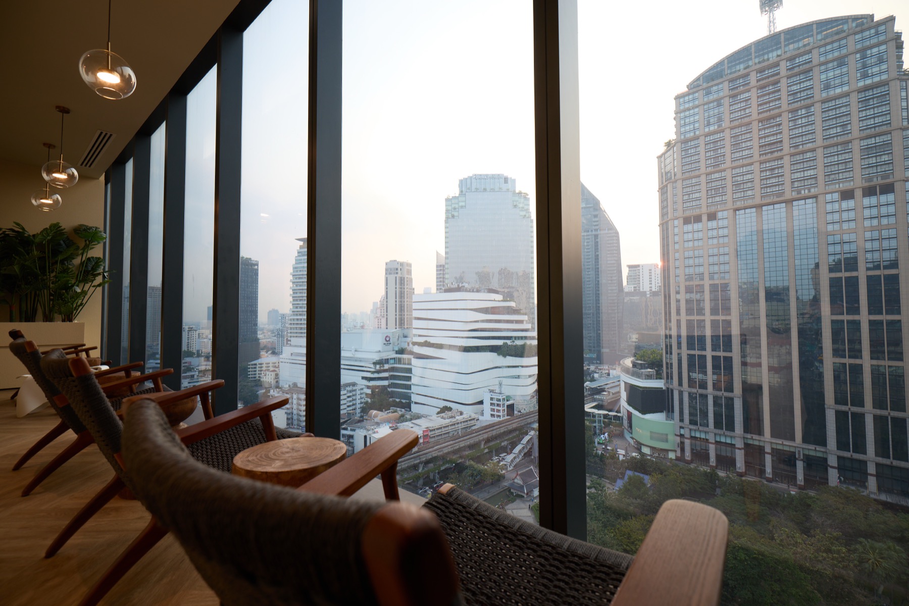 Bangkok skyline view from Nakhon Spa