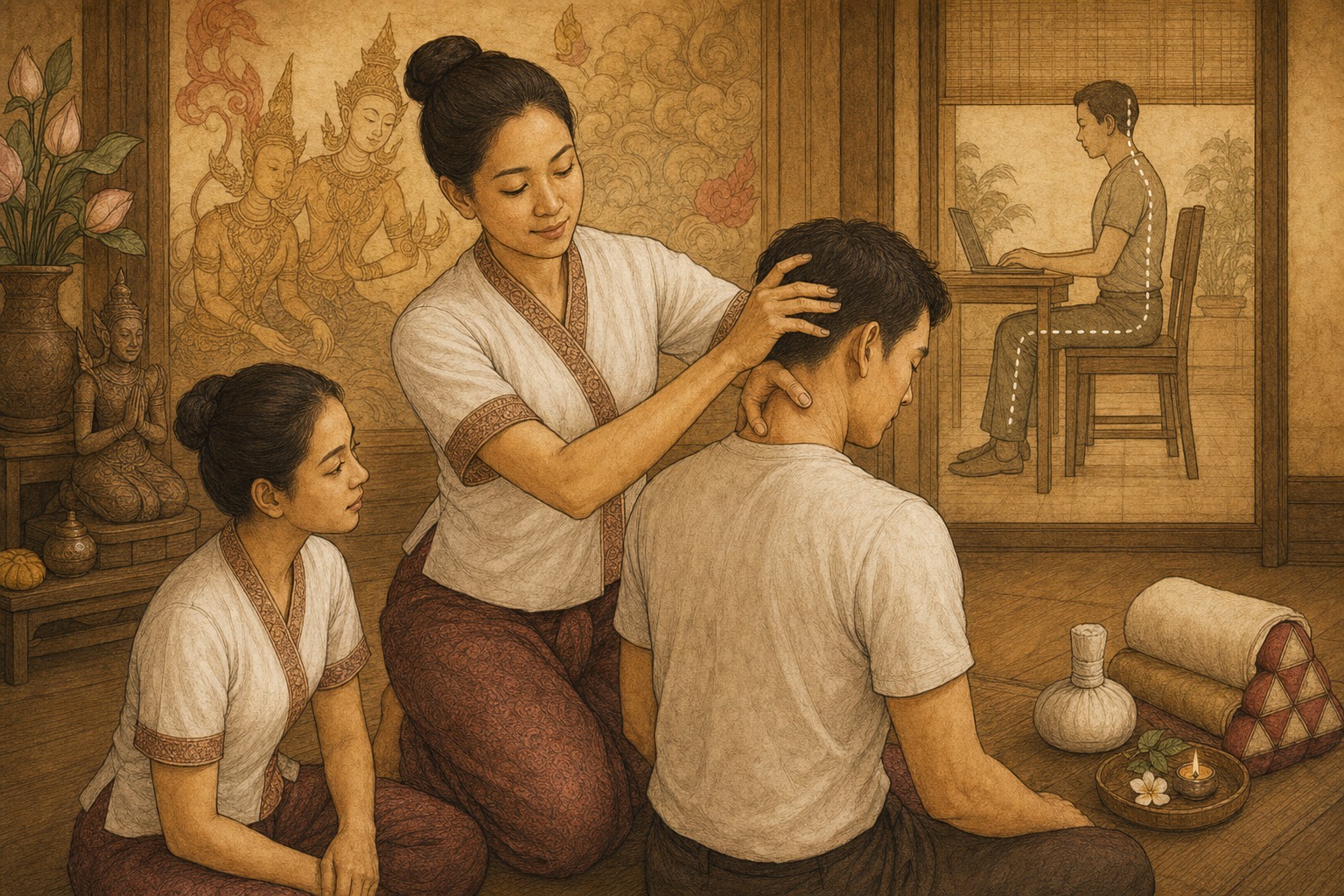 Office Syndrome: Cervicogenic Headaches, Tension Headaches and Manual Therapy Protocols