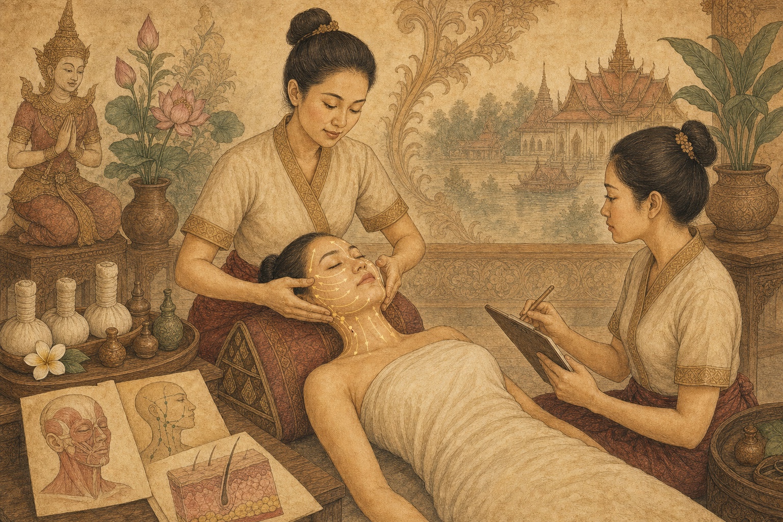 Facial Massage Anatomy: Lymph Flow, Skin Safety and Spa Technique