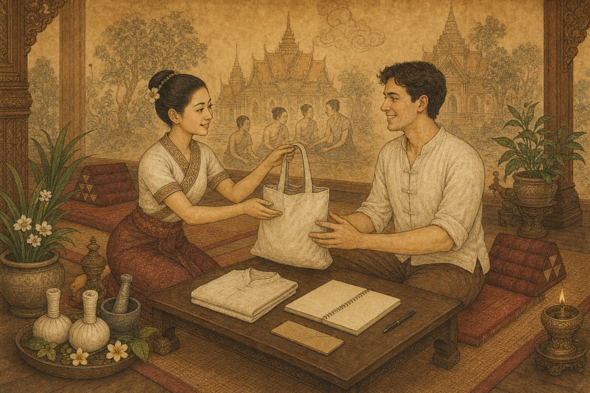 Nuad Thai School Welcome Kit for Massage Students in Bangkok