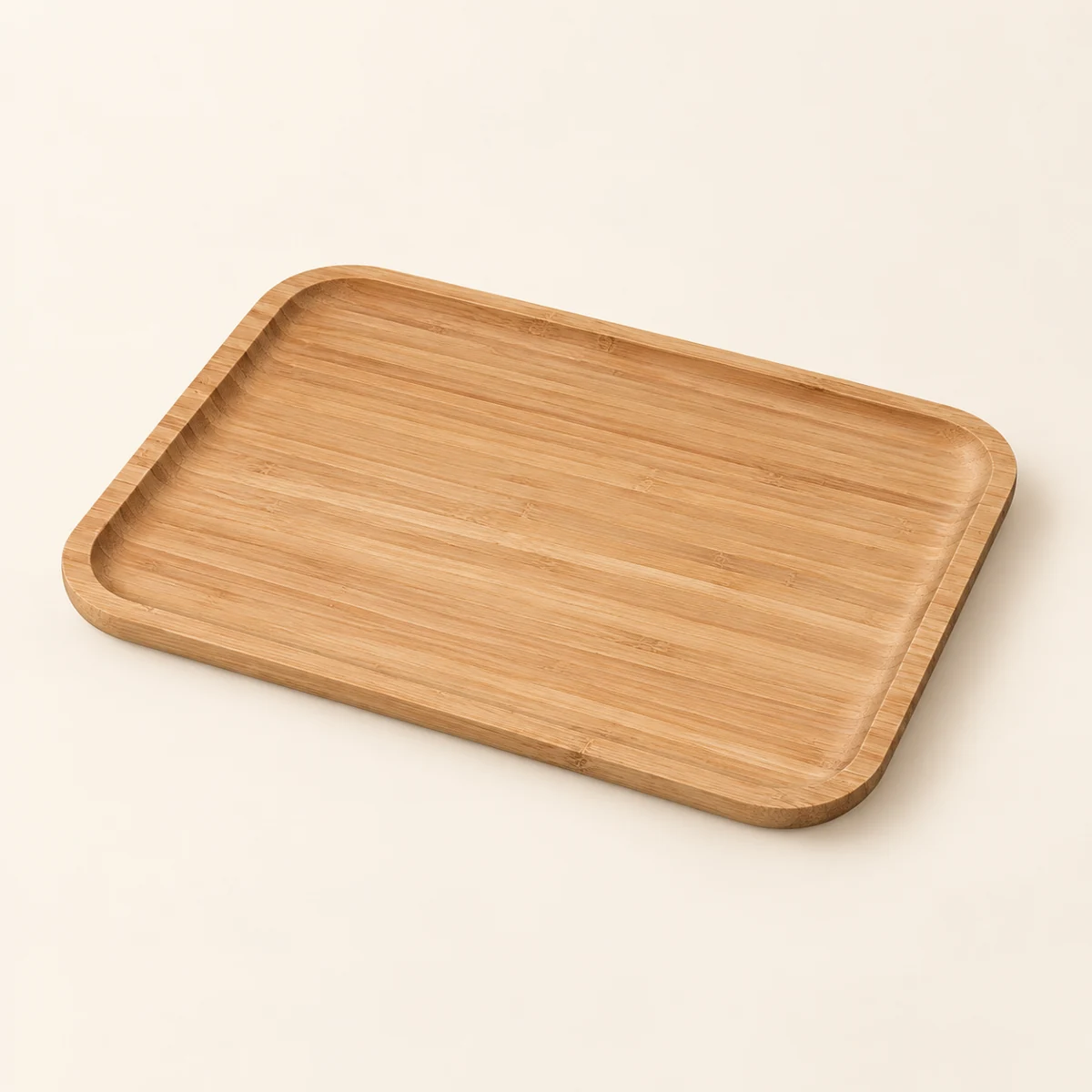 Teak Tray · 8 × 9 in