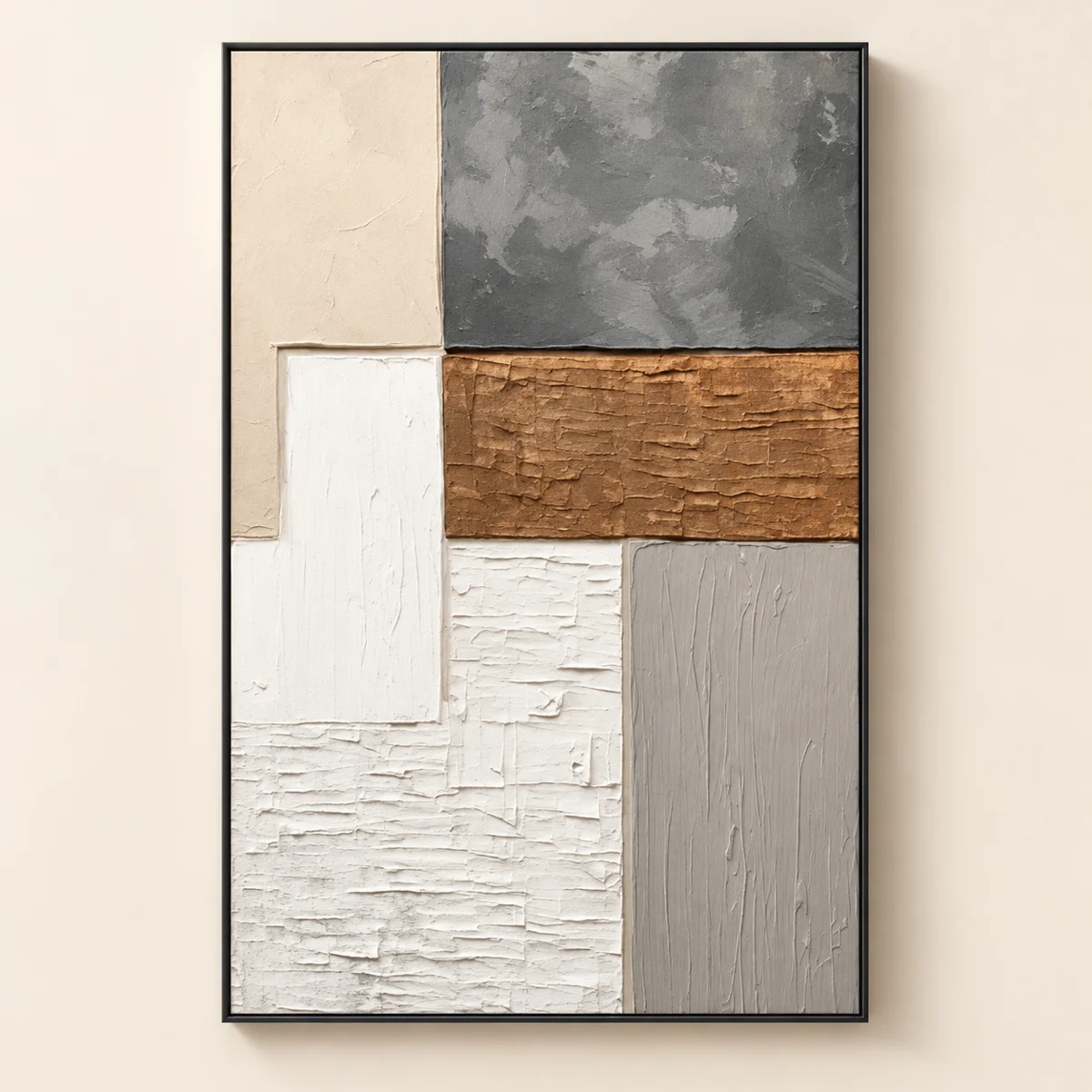Neutral Geometric Wall Art · 80 × 120 cm
